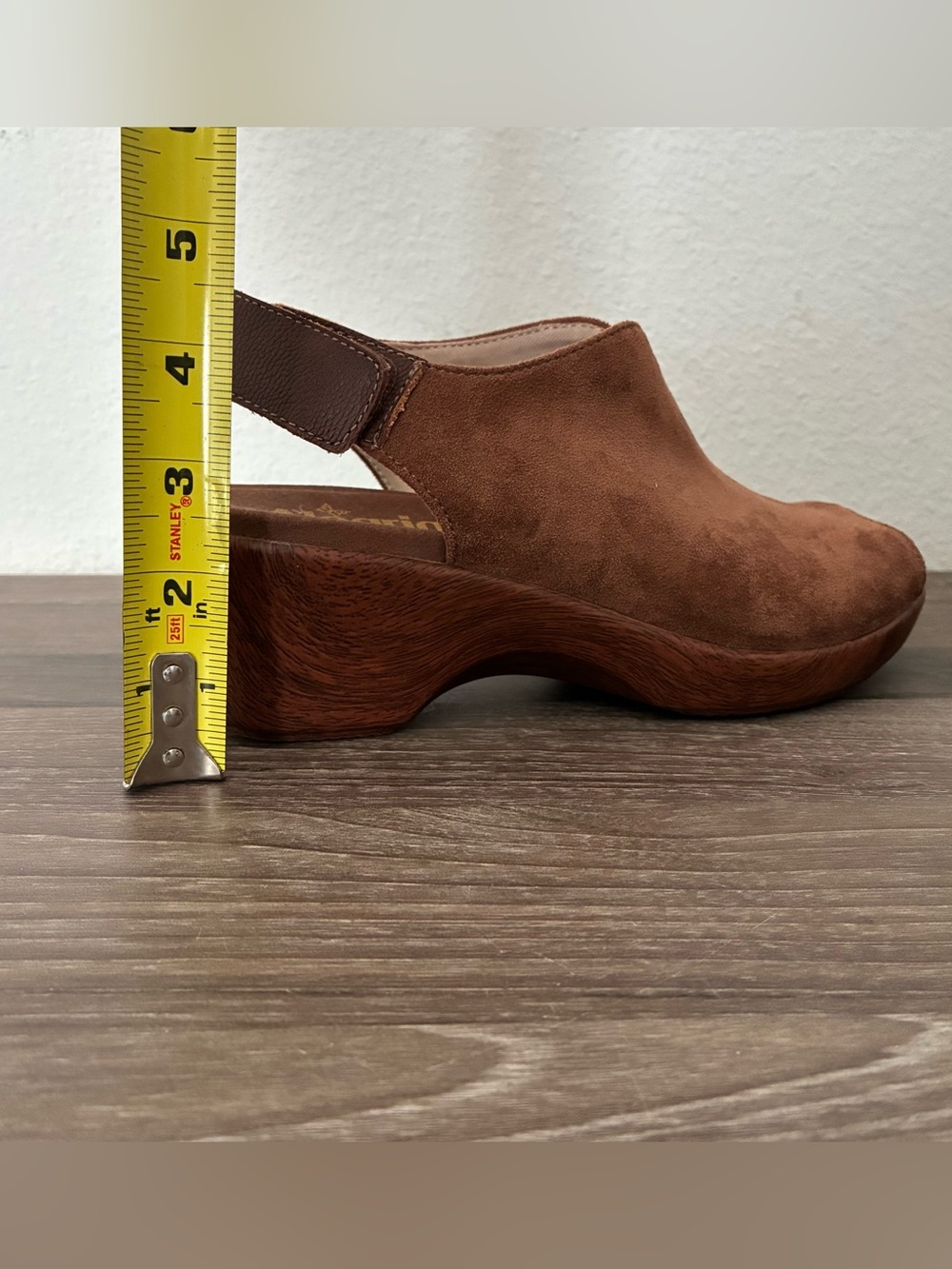 Alegria Rosie Peep Toe Wedge Sandals Size 38 Brown - Picture 14 of 14